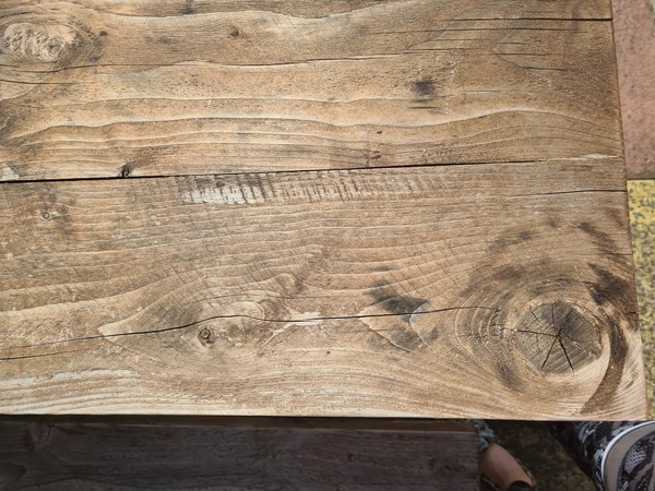 Rustic wood table top
