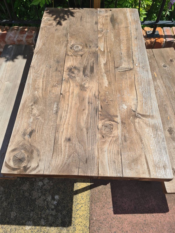 Solid wood out door table top