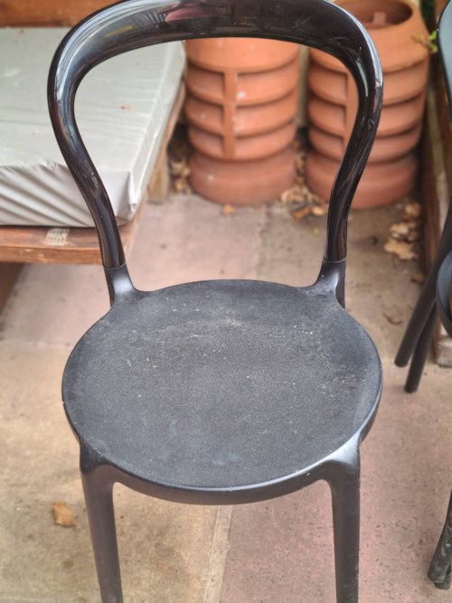 Black cafe chairs Black cafe chairs