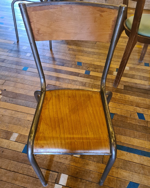 Used Cafe Restaurant Retro School Chairs For Sale