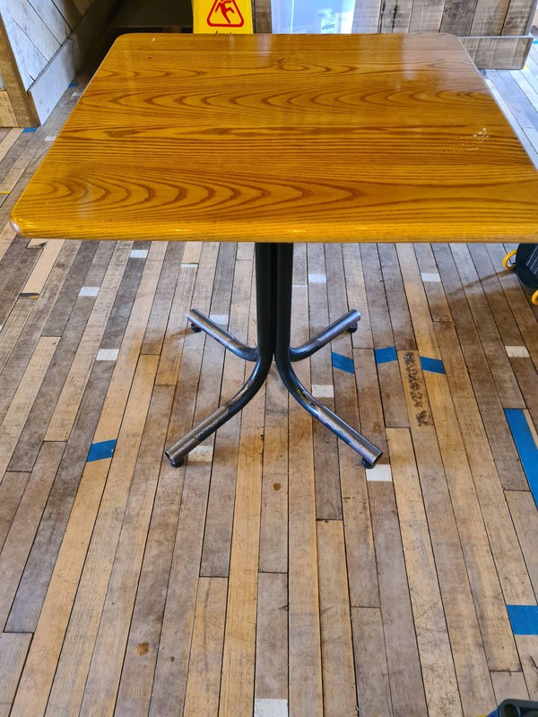 Solid wood cafe table