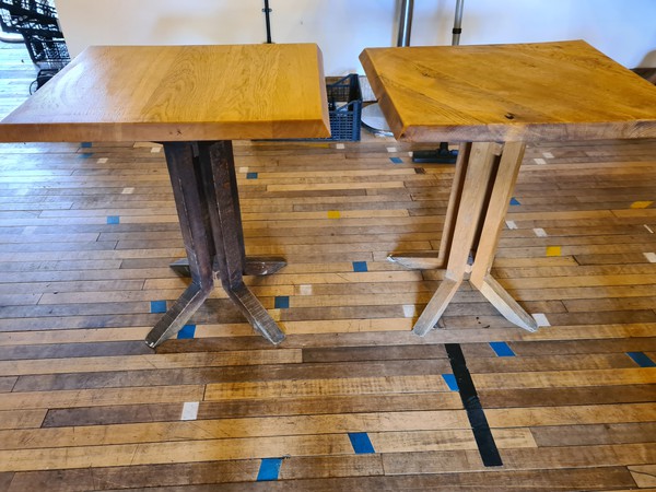 Pair of cafe tables