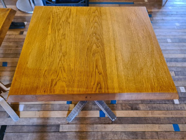 Solid wood café tables