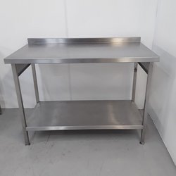 Stainless steel table 120cm x 65cm