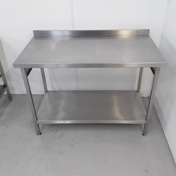 120cm x 65cm stainless steel table