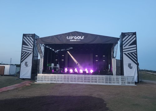 Secondhand Used 12.4m Layher Gable Roof Stage For Sale