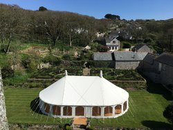 30ft x 50ft Oval Traditional Canvas Marquee For Sale