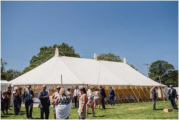 Secondhand 40ft x 80ft Oval Traditional Marquee