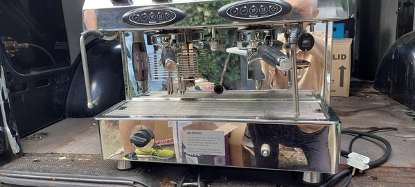 Secondhand Used Espresso Coffee Machine Fracino Contempo 2 Group Dual Fuel LPG