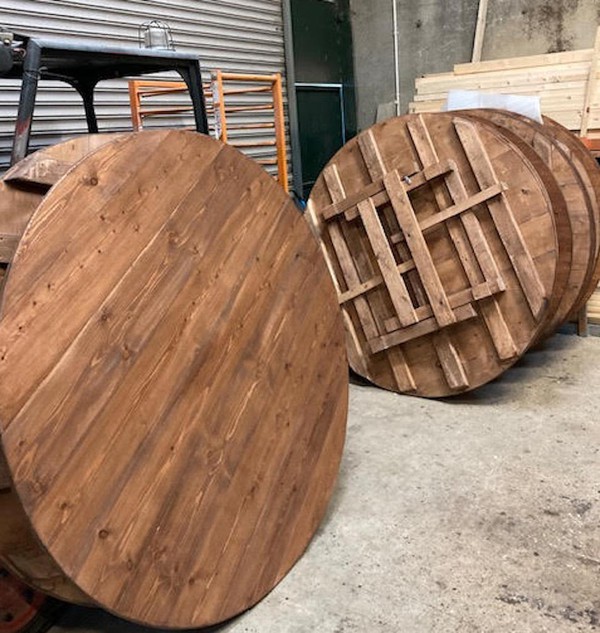 Hand Crafted Round Wooden Tables