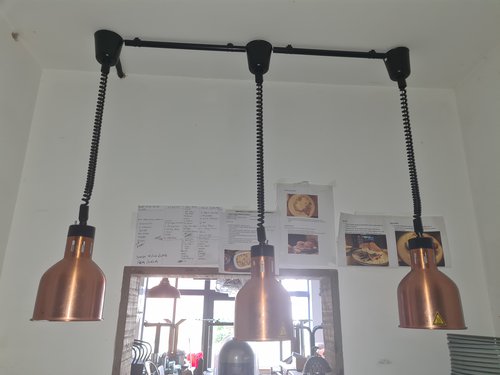Secondhand Used Commercial Heat Lamp Trio For Sale Secondhand Used Commercial Heat Lamp Trio For Sale