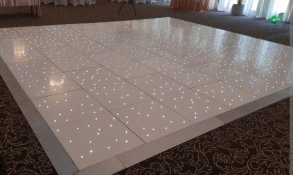 Secondhand Starlok LED Dance Floor in White For Sale
