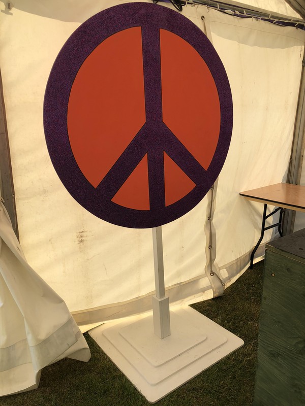 Secondhand Giant Peace Sign For Sale