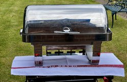 Used Spring Chafing dish GN 1/1 with roll-top lid [Very Good Used Condition] For Sale
