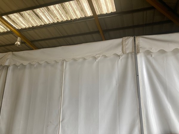 Used 15m x 15m framed marquee