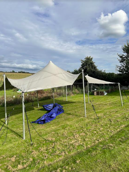 Second hand stretch shop tent for sale