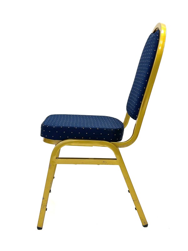 Used Blue & Gold Banquet Chairs For Sale