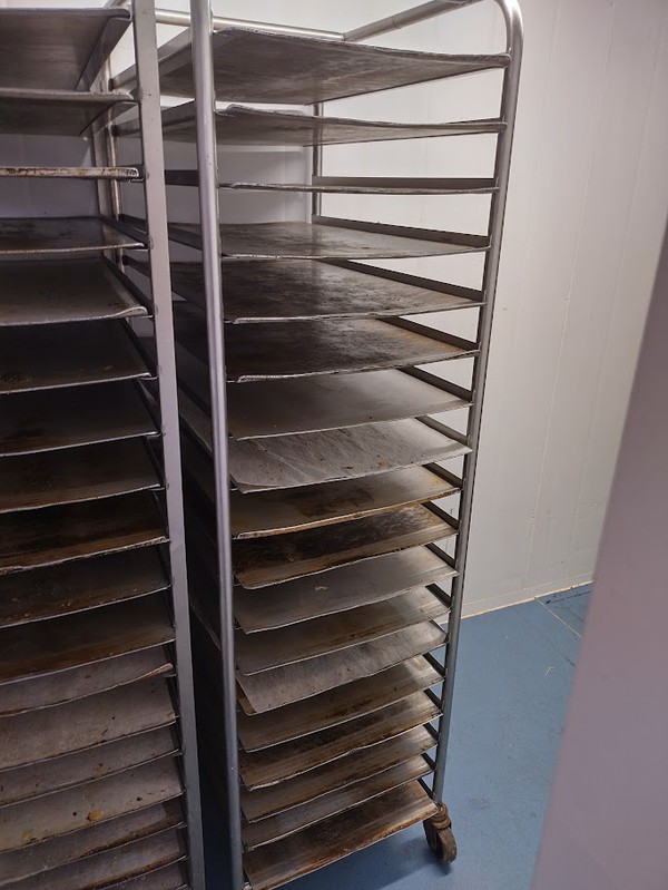 Secondhand 4x Bakery Racks For Sale