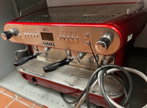Secondhand Used Gaggia Deco 2 Group Automatic Espresso Machine and Matching Grinder For Sale