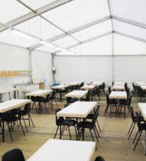 Exam marquee for sale or hire