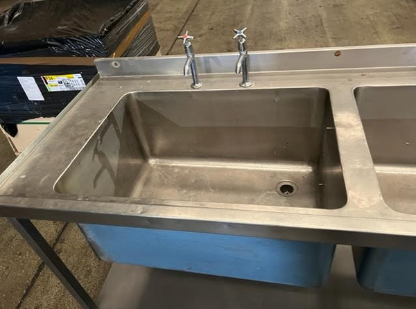 Extra Deep Double Bowl Stainless Steel Sink For Sale