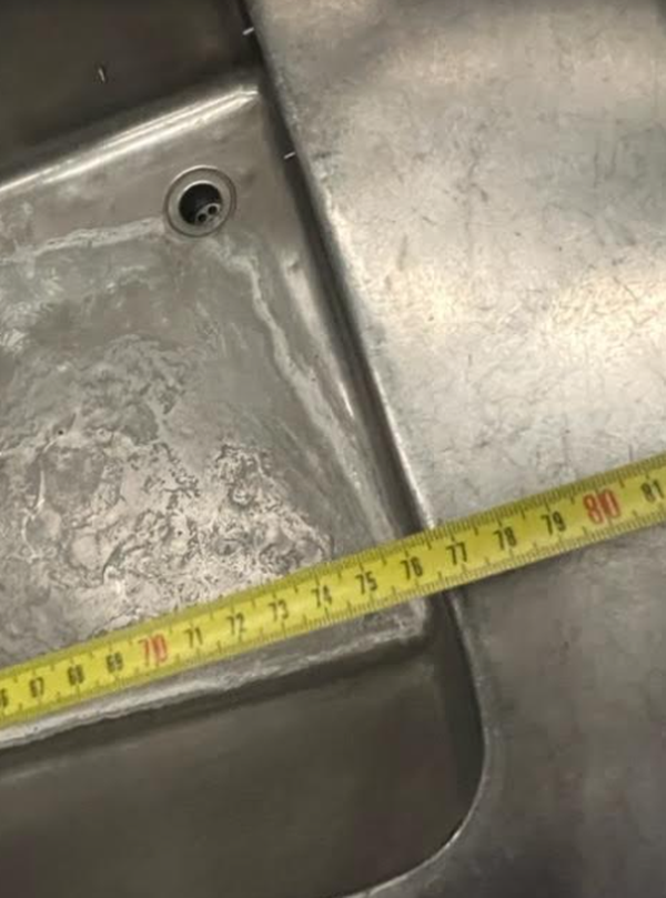 Secondhand Used Double Extra Deep Stainless Steel Sink