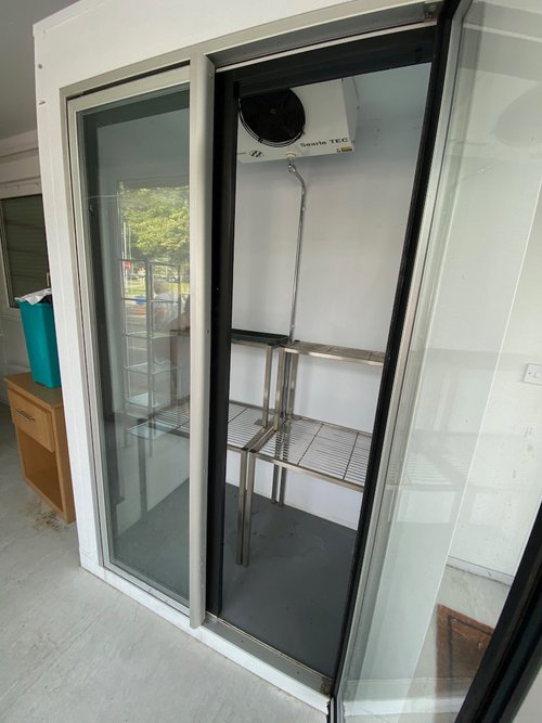 Vesta Florist's Upright Chiller with Sliding Doors