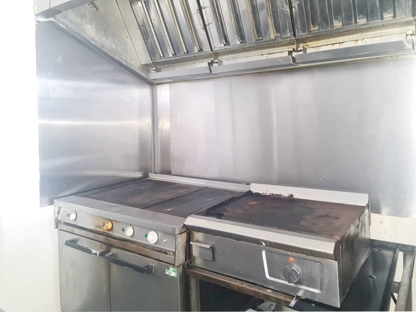 Griddle and flat top oven