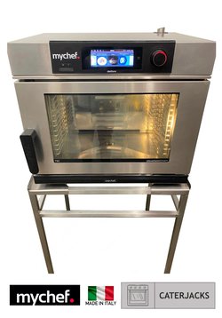 Four grid combi oven on stand