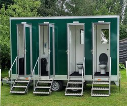 Four bay toilet trailer for sale