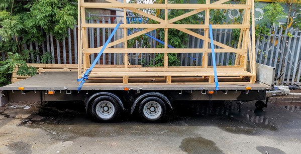 Secondhand Used Ifor Williams Flatbed Trailer 16ft (4.87m) Twin Axle 3500kg Gross Weight For Sale