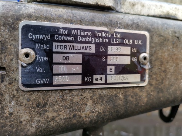 Used Ifor Williams Flatbed Trailer 16ft (4.87m) Twin Axle 3500kg Gross Weight