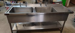 Secondhand Used Corsair Hotlock Double Stainless Steel Sink For Sale