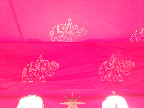 Pink Pavilion marquee lining