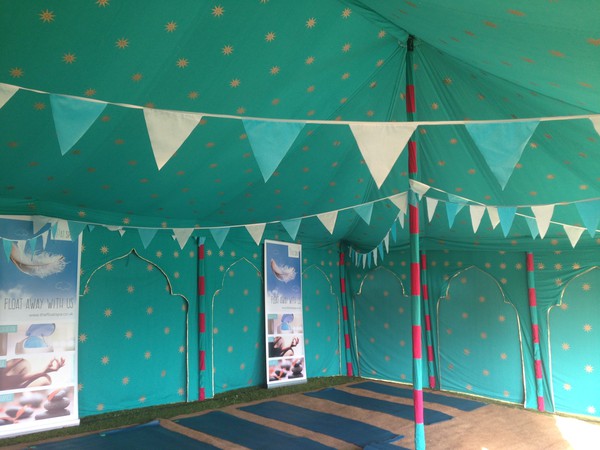 Marquee for sale with bunting