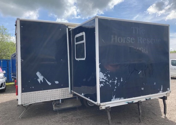 Used Twin Axle Enclosed Trailer with Pop Out