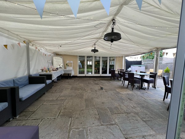 Marquee with lining