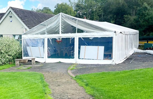 Hoecker P9 x 15m framed marquee for sale