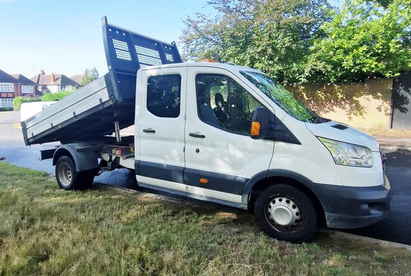 Crew cab tipper transit for sale or rent