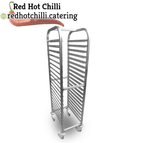 Secondhand 0.38m Stainless Steel Racking Trolley For Sale Secondhand 0.38m Stainless Steel Racking Trolley For Sale
