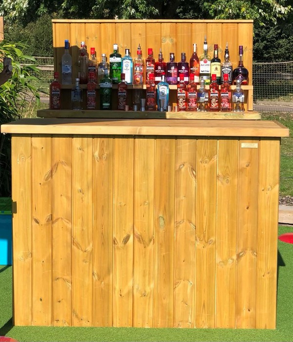 Hand Made Wooden Bar For Sale
