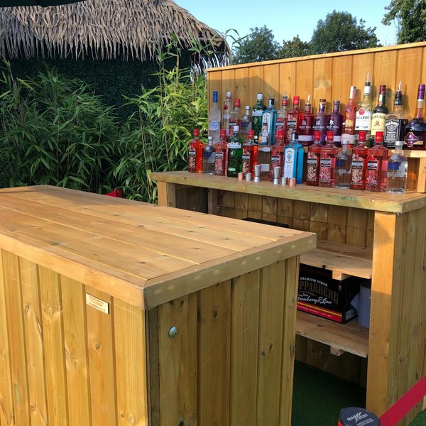 Secondhand Hand Made Wooden Bar For Sale