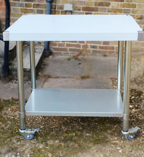Vogue Stainless Steel Prep Table - Surrey