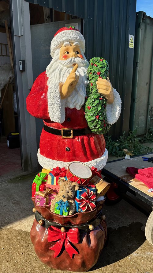 Fibreglass Father Christmas with Sack Fibreglass Father Christmas with Sack