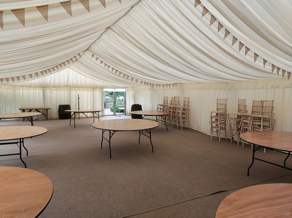 Secondhand 9m by 21m Single Span Marquee For Sale