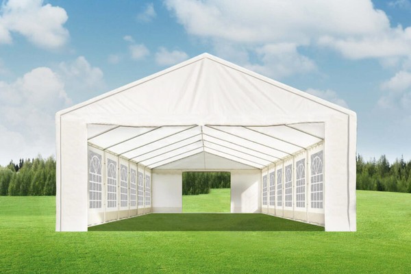 6m x 12m marquee with PVC roof