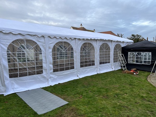 6m x 12m PVC Professional White Marquee With Flooring