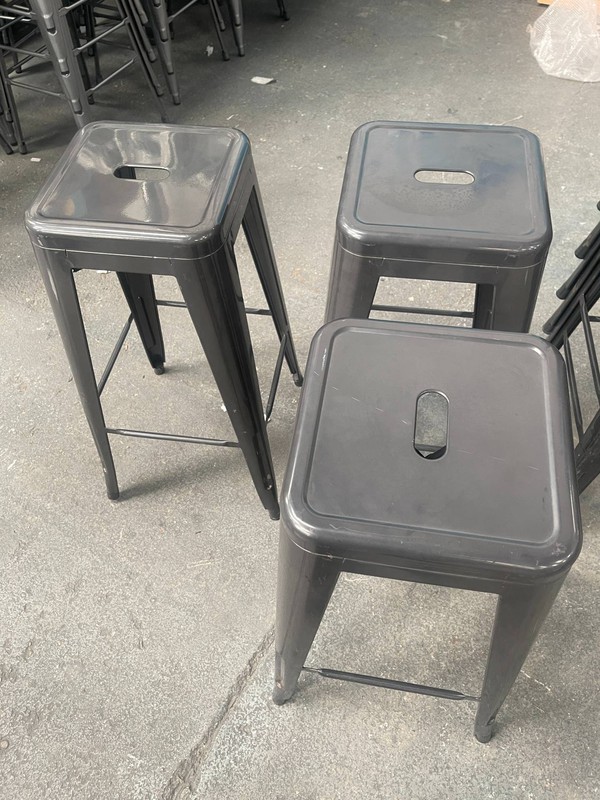 Gun metal grey bar stools