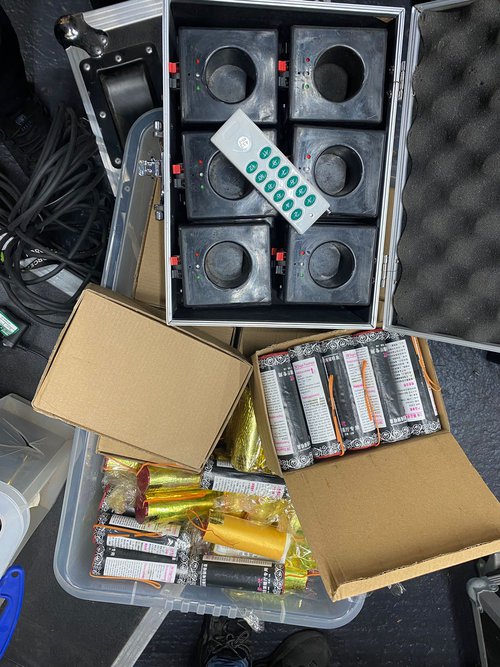 Pyrotechnics. Remote Controlled Pyrotechnics. Remote Controlled