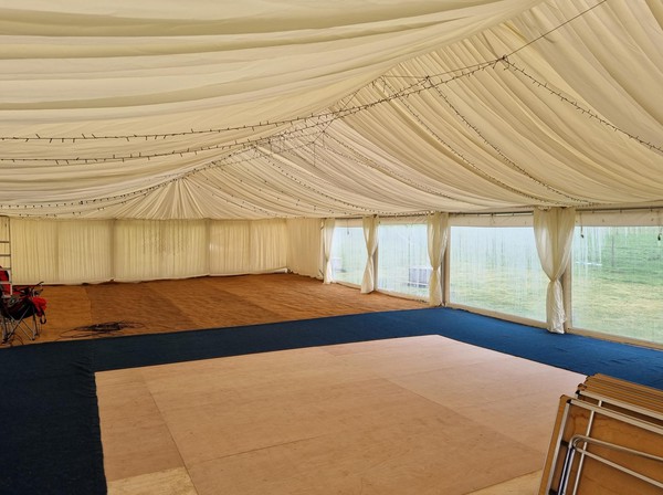 Secondhand Tectonics 9m x 18m Aluminium Clearspan Marquee For Sale